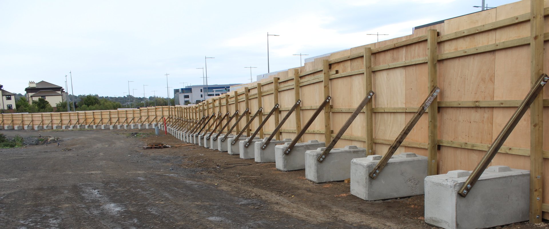 Hoarding Fencing product by Mulligan Fencing